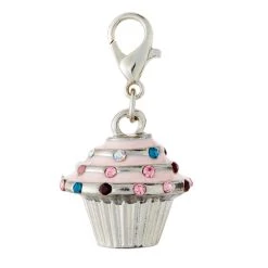 Best deal โ Charmalong™ Pink & Silver Cupcake Charm by Bead Landing™ โ๏ธ
