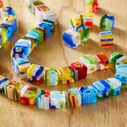 Cheapest ❤️ Multicolored Millefiori Glass Cube Beads, 6mm by Bead Landing™ 😀 -Deals Bead Landing Store 10427618 20