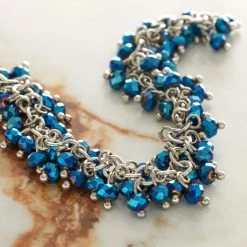 Best deal 🎉 Iridescent Blue Glass Beads On Chain by Bead Landing™ ✔️ -Deals Bead Landing Store 10436626 20