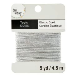 Coupon 💯 1mm Silver Elastic Cord by Bead Landing™ ⌛