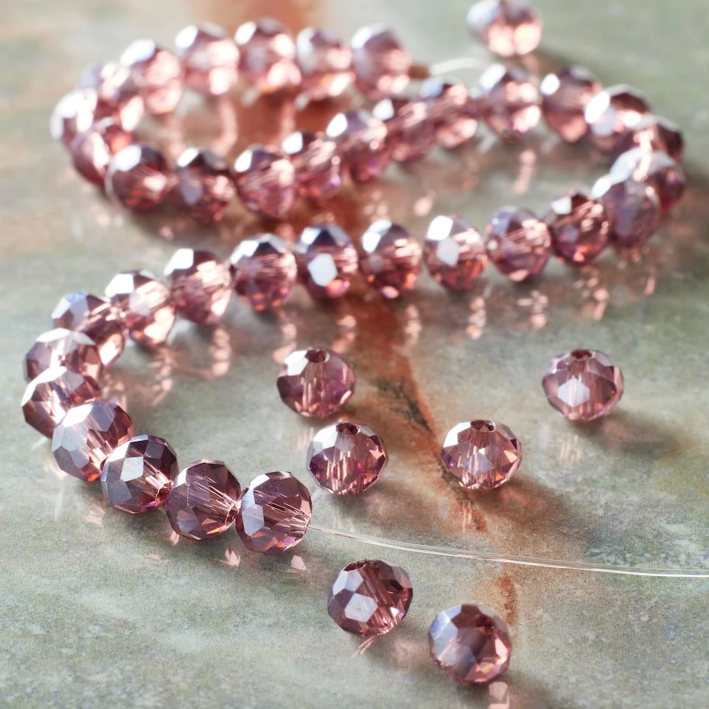 Best Pirce ✔️ Amethyst Rondelle Glass Beads, 6mm by Bead Landing™ 🔔 4 Best Pirce ✔️ Amethyst Rondelle Glass Beads, 6mm by Bead Landing™ 🔔 - Image 2