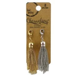 Brand new 🌟 Charmalong™ Gold & Silver Tassel Charms by Bead Landing™ 🌟