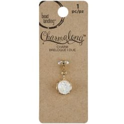 Coupon 🥰 Charmalong™ Clear Round Druzy Charm By Bead Landing™ 😉 -Deals Bead Landing Store 10463689