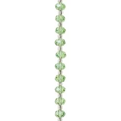 Coupon 🔔 Peridot Faceted Glass Rondelle Beads, 8mm by Bead Landing™ 😉