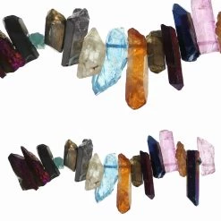 Cheapest ๐ 12 Pack: Sedona Multicolor Quartz Crystal Beads by Bead Landing™ ๐งจ