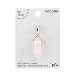 Deals 🌟 Sedona Blush Rose Quartz Point Pendant by Bead Landing™ ⌛