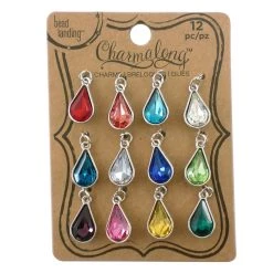 Outlet 🎉 Charmalong™ Teardrop Gem Charms by Bead Landing™ 👍 -Deals Bead Landing Store 10466681