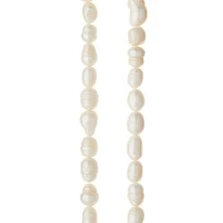 Flash Sale 🔔 White Pearl Oval Bead, 9mm by Bead Landing™ ✔️