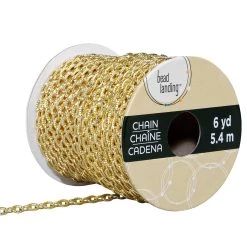 Best deal 🔥 6 Pack: 6yd. Gold Chain Spool by Bead Landing™ 😍
