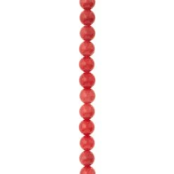 Best Sale 💯 Red Dyed Bamboo Coral Round Beads, 7mm by Bead Landing™ 👏