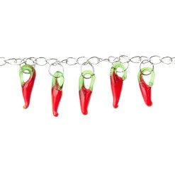 Cheapest 🎁 Glass Hot Chili Pepper Beads, 19mm by Bead Landing™ 💯