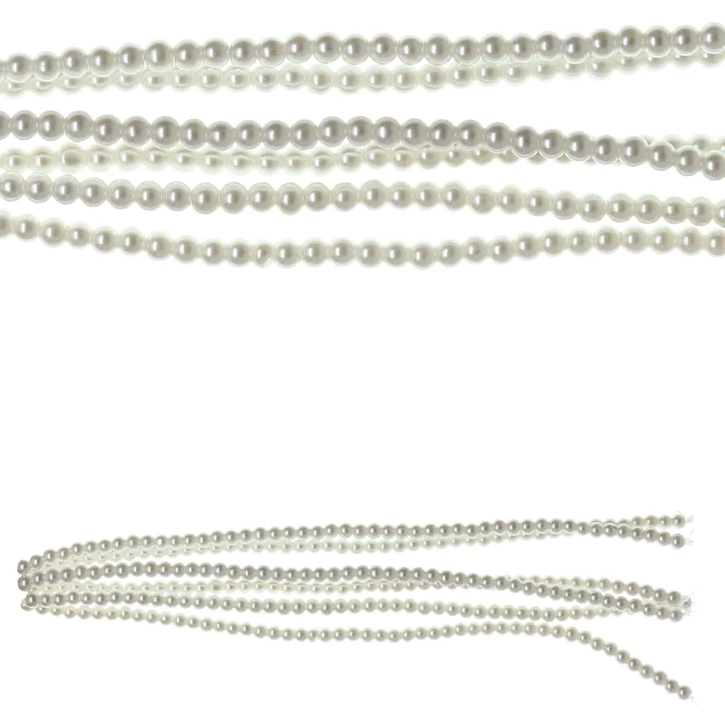 Deals ✨ White Pearl Glass Beads, 4mm by Bead Landing™ 🔔 3 Deals ✨ White Pearl Glass Beads, 4mm by Bead Landing™ 🔔