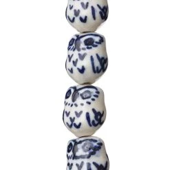 Brand new 😀 Blue Owl Ceramic Beads, 16mm by Bead Landing™ 💯