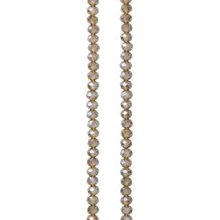 Best Pirce 🔔 Silver Glass Small Faceted Rondelle Beads, 3mm by Bead Landing™ 👏