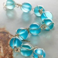 Coupon 🥰 Aqua Wire-Wrapped Glass Beads, 10mm by Bead Landing™ 🎉 -Deals Bead Landing Store 10472428 20