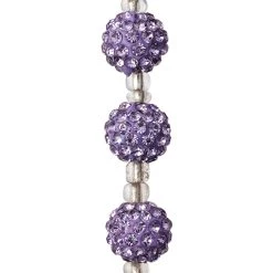 Best deal 😉 Lavender Rhinestone Studded Round Beads, 10mm by Bead Landing™ 💯