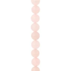 Discount 🔔 Pink Rose Quartz Round Beads, 10mm by Bead Landing™ 🎉