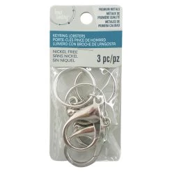 Buy 🧨 Premium Metals Rhodium Keyring Lobsters by Bead Landing™ 🔔