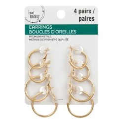 Coupon 🔥 Premium Metals Gold Hoop Earrings by Bead Landing™ 🎁 -Deals Bead Landing Store 10474084 1