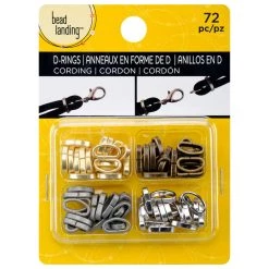 Outlet 😉 12 Packs: 72 ct. (864 total) Cording D-Rings by Bead Landing™ 😍