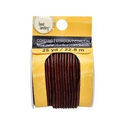 Brand new 👍 Mahogany Round Leather Cord By Bead Landing™ 💯