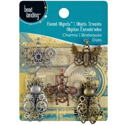 Budget 🛒 12 Packs: 5 ct. (60 total) Found Objects™ Insect Charms by Bead Landing™ 😉 -Deals Bead Landing Store 10483331 1