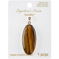 Cheapest 🎉 Signature Sedona Tiger Eye Slice Pendant By Bead Landing™ 🧨