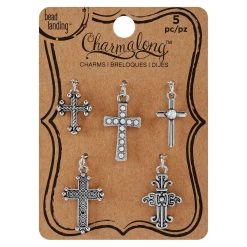 Brand new 🛒 Charmalong™ Antique Rhodium Cross Charms By Bead Landing™ 😉 -Deals Bead Landing Store 10505588