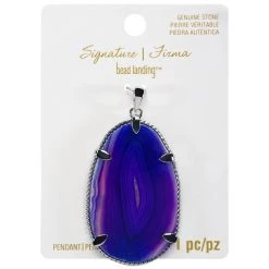 Deals ✔️ Signature Color Shop Purple Agate Pendant By Bead Landing™ ✨