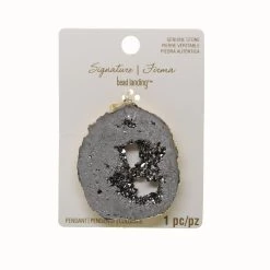Best Pirce ⌛ Signature Silver Druzy Agate Pendant By Bead Landing™ ✨
