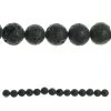 Best Sale 😀 9 Pack: Black Natural Lava Round Beads, 12mm by Bead Landing™ 💯