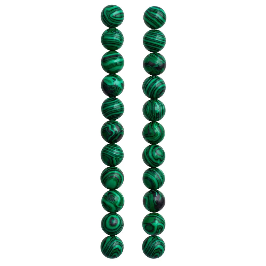 Flash Sale 😀 Green Simulated Malachite Round Beads, 10mm by Bead Landing™ 👍 5 Flash Sale 😀 Green Simulated Malachite Round Beads, 10mm by Bead Landing™ 👍 - Image 3