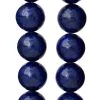 Buy 😀 Dark Blue Reconstituted Lapis Round Beads, 10mm by Bead Landing™ 🎉