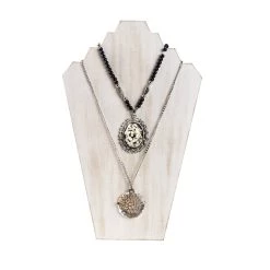 New 🌟 Wood Necklace Bust By Bead Landing™, White Wash 🌟 -Deals Bead Landing Store 10518272 3