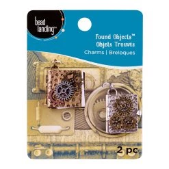 Brand new ❤️ Found Objects™ Oxidized Brass Book Charms By Bead Landing™ ⌛ -Deals Bead Landing Store 10546147