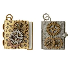 Brand new ❤️ Found Objects™ Oxidized Brass Book Charms By Bead Landing™ ⌛