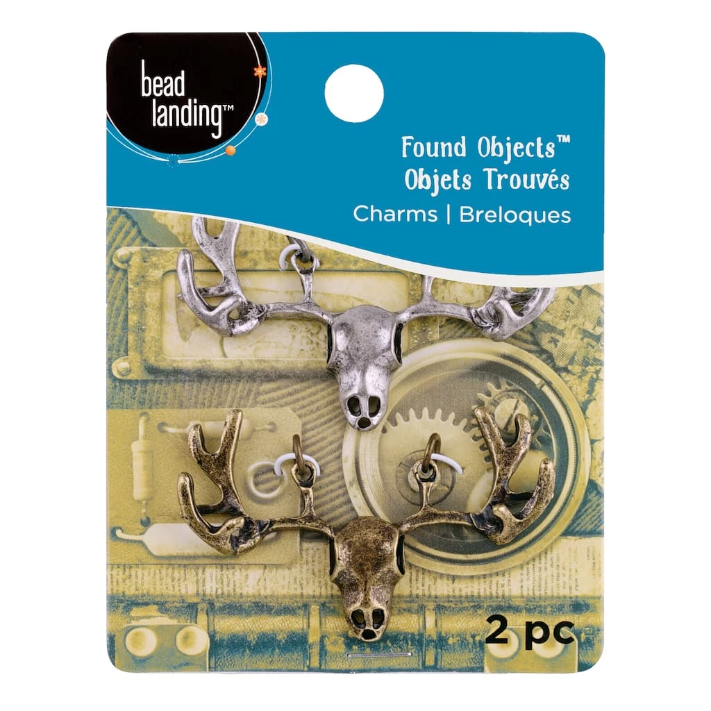 Budget 🥰 12 Packs: 2 ct. (24 total) Found Objects™ Oxidized Brass & Silver Elk Charms by Bead Landing™ 👏 5 Budget 🥰 12 Packs: 2 ct. (24 total) Found Objects™ Oxidized Brass & Silver Elk Charms by Bead Landing™ 👏 - Image 3