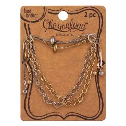 New 🌟 Charmalong™ Gold & Rhodium Bracelets By Bead Landing™ 👏 -Deals Bead Landing Store 10546374