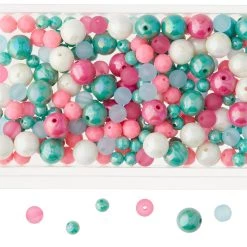 New 🧨 Mixed Pink & Turquoise Craft Beads By Bead Landing™ 💯 -Deals Bead Landing Store 10547380 30