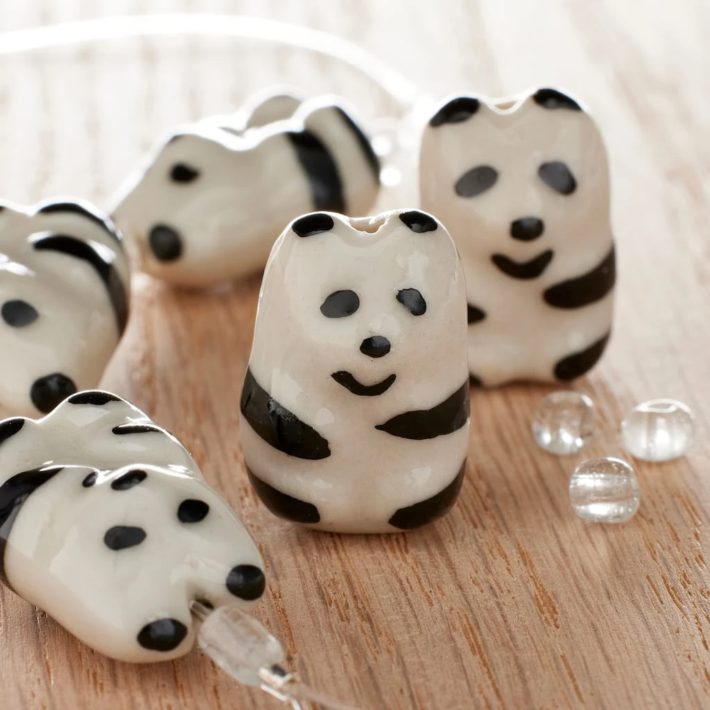 Flash Sale ๐ Black & White Ceramic Panda Beads, 19mm by Bead Landing™ ๐ 4 Flash Sale ๐ Black & White Ceramic Panda Beads, 19mm by Bead Landing™ ๐ - Image 2