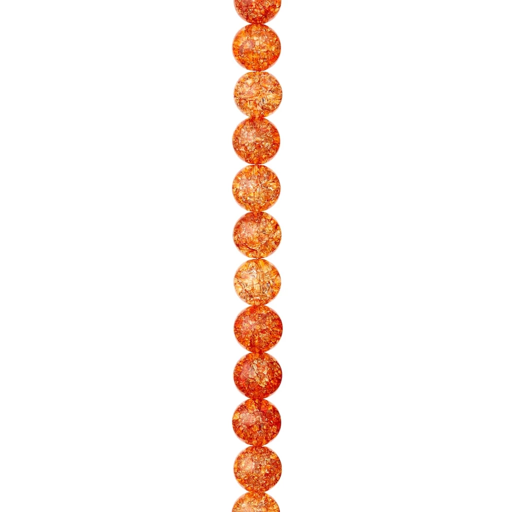 Wholesale ๐คฉ Orange Crackled Quartzite Round Beads, 8mm by Bead Landing™ โจ 6 Wholesale ๐คฉ Orange Crackled Quartzite Round Beads, 8mm by Bead Landing™ โจ - Image 4