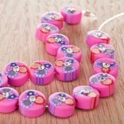 Deals ✨ Pink Flower Rhinestone Clay Lentil Beads, 10mm by Bead Landing™ 🥰 6 Deals ✨ Pink Flower Rhinestone Clay Lentil Beads, 10mm by Bead Landing™ 🥰 -Deals Bead Landing Store 10547790 20