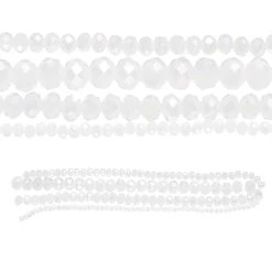 Best deal ๐ White Faceted Glass Rondelle Beads by Bead Landing™ โค๏ธ