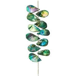 Outlet 🤩 Green Aurora Borealis Shell Teardrop Beads, 32mm by Bead Landing™ 😀 -Deals Bead Landing Store 10547833 30