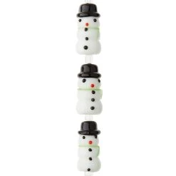 Best Pirce 😍 Snowman Lampwork Beads, 23mm by Bead Landing™ 😍