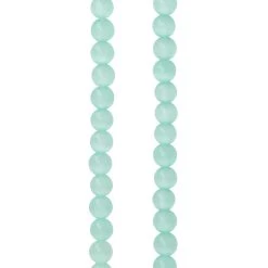 Cheapest 💯 Aqua Cat's Eye Glass Round Beads, 4mm by Bead Landing™ ⌛