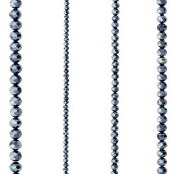 Best Pirce 👏 Black Faceted Glass Rondelle Bead Strings by Bead Landing™ ⌛