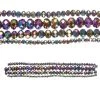 Wholesale ⌛ 12 Packs: 4 ct. (48 total) Black Aurora Borealis Faceted Glass Rondelle Bead Strands by Bead Landing™ 🥰 -Deals Bead Landing Store 10547851 2 1