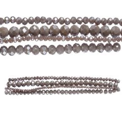 Cheap ๐คฉ Gray Faceted Glass Rondelle Bead Strings by Bead Landing™ ๐ฅ