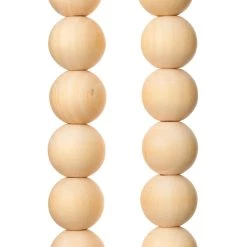 Promo ❤️ Natural Wooden Round Beads, 15mm by Bead Landing™ 😉